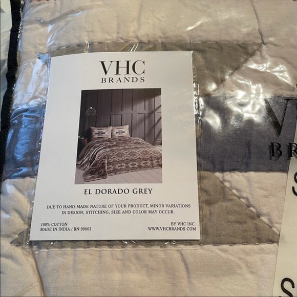 El Dorado Grey Pillow Sham - Picture 4 of 5